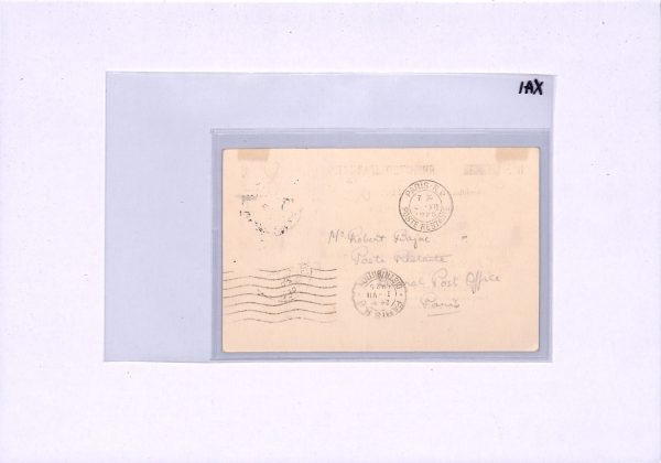 GB KGV ILLUSTRATED Air Mail Card 1925 FIRST FLIGHT France Due BAJAC AVIATION XA1 - Image 8