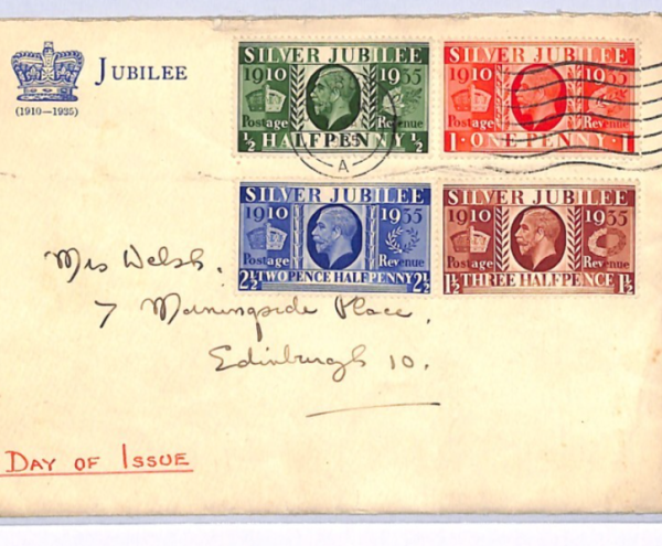 GB KGV *ILLUSTRATED* FDC 1935 SILVER JUBILEE First Day Cover Edinburgh XF199 - Image 5