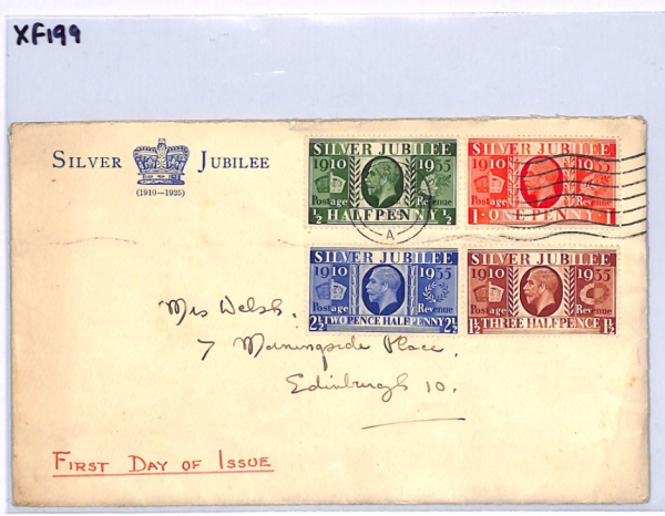 GB KGV *ILLUSTRATED* FDC 1935 SILVER JUBILEE First Day Cover Edinburgh XF199 - Image 7