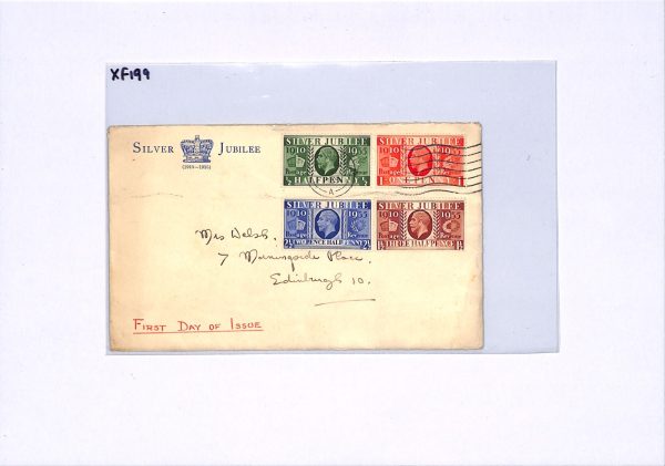 GB KGV *ILLUSTRATED* FDC 1935 SILVER JUBILEE First Day Cover Edinburgh XF199 - Image 9