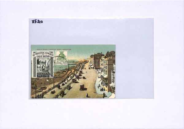 GB KGV Postcard PHILATELIC CONGRESS Brighton 1929 *PUC* VIEW-SIDE Franking XF210 - Image 9