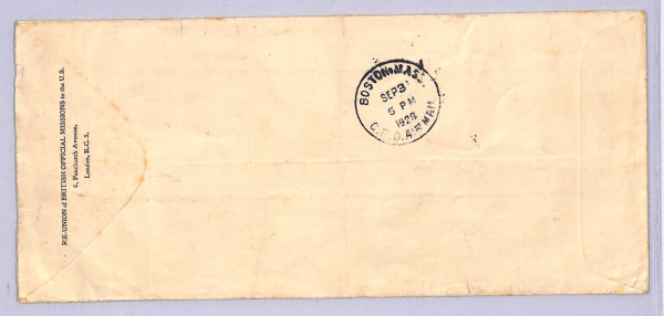 GB KGV Seahorse Cover FIRST CATAPULT MAIL Air 1928 USA Per SS *ILE DE FRANCE*WT7 - Image 4