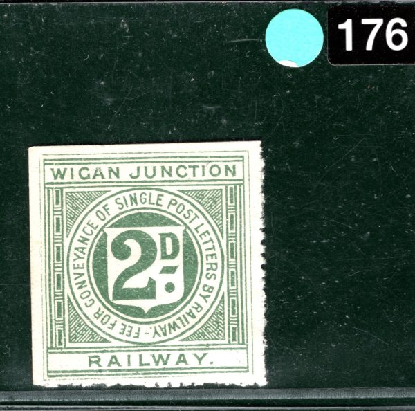 GB Lancs WIGAN JUNCTION RAILWAY Letter Stamp 2d Light Green (1904) Mint LIME176 - Image 4