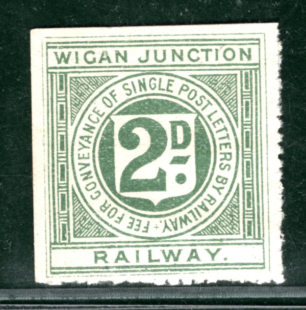 GB Lancs WIGAN JUNCTION RAILWAY Letter Stamp 2d Light Green (1904) Mint LIME176 - Image 8