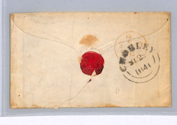 GB MALTESE CROSS *Chorley* Cover Guernsey 1841 PENNY RED Lancs 1d XG108 - Image 4