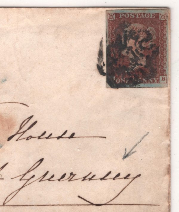 GB MALTESE CROSS *Chorley* Cover Guernsey 1841 PENNY RED Lancs 1d XG108 - Image 5