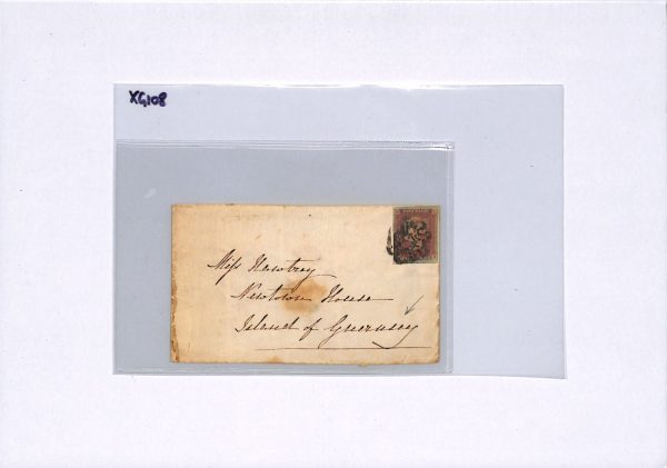 GB MALTESE CROSS *Chorley* Cover Guernsey 1841 PENNY RED Lancs 1d XG108 - Image 6