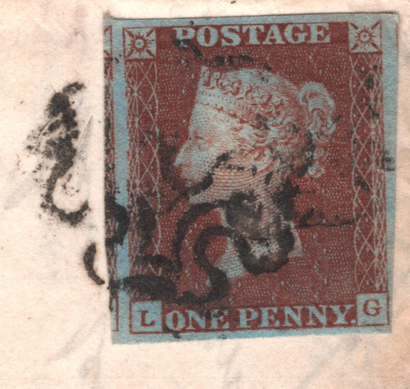 GB MALTESE CROSS SG.10 1d Cover *South Queensferry* MX Scotland 1842 Bucks X174