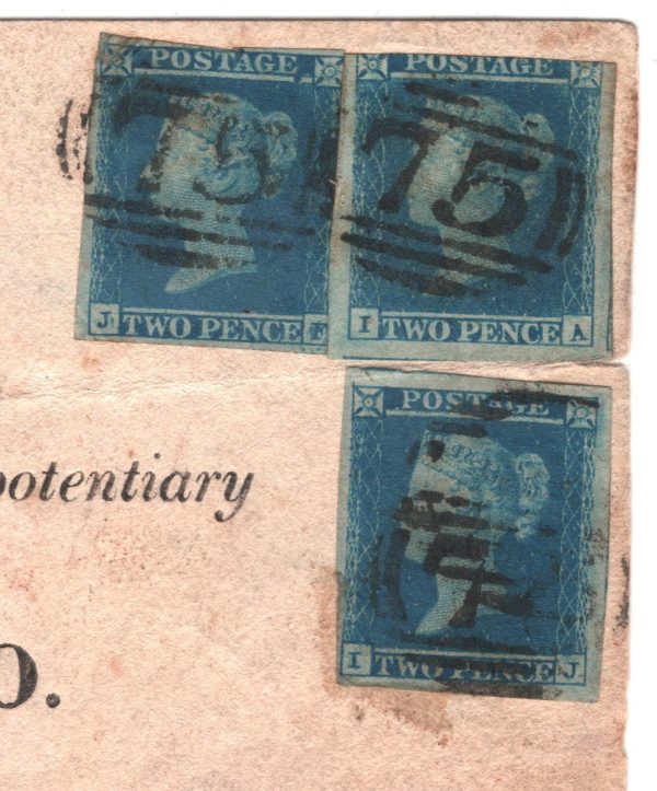 GB MEXICO MAIL Cover Front 1841 2d BLUE Birmingham Diplomatic TRANSATLANTIC XG50 - Image 6
