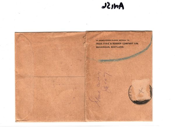 GB NORTHERN IRELAND Cover BELFAST*RLB* 1935 CDS Retour Renfrew POSTAGE DUE AN156 - Image 3