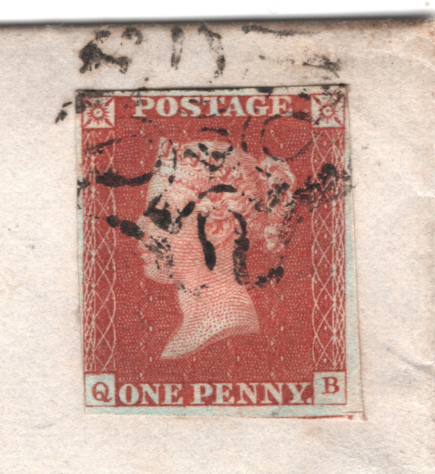 GB NUMBER *10* MALTESE CROSS Cover 1d (QB) ARGUS POST PAID Private Cachet XB20 - Image 6