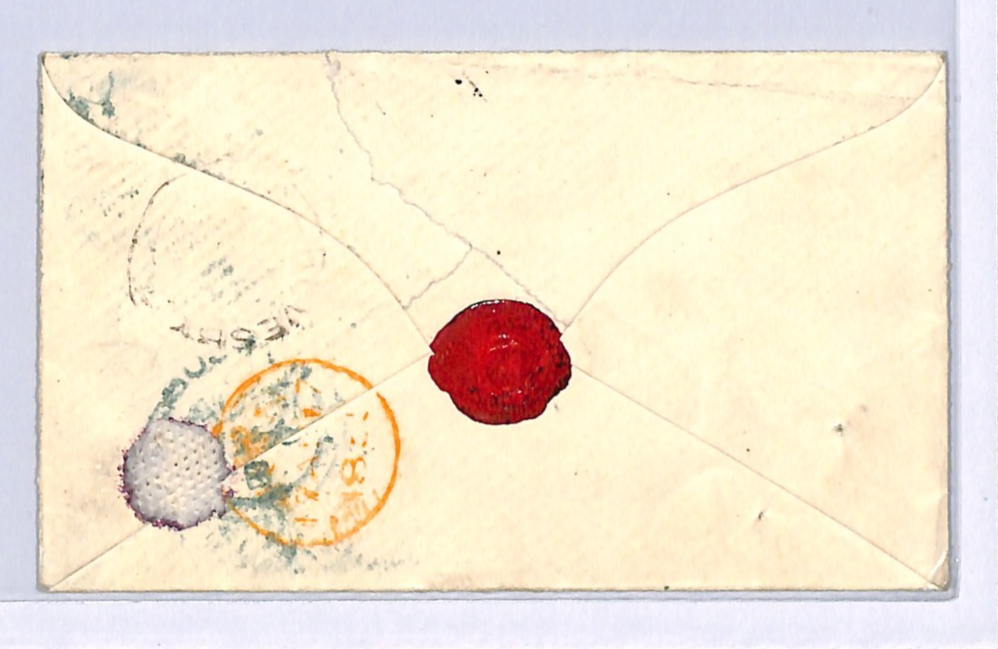 GB PENNY RED SG.21 Cover *BLUE NUMERAL* 1855 Kings X Station C4 Plate 2 XB246 - Image 5