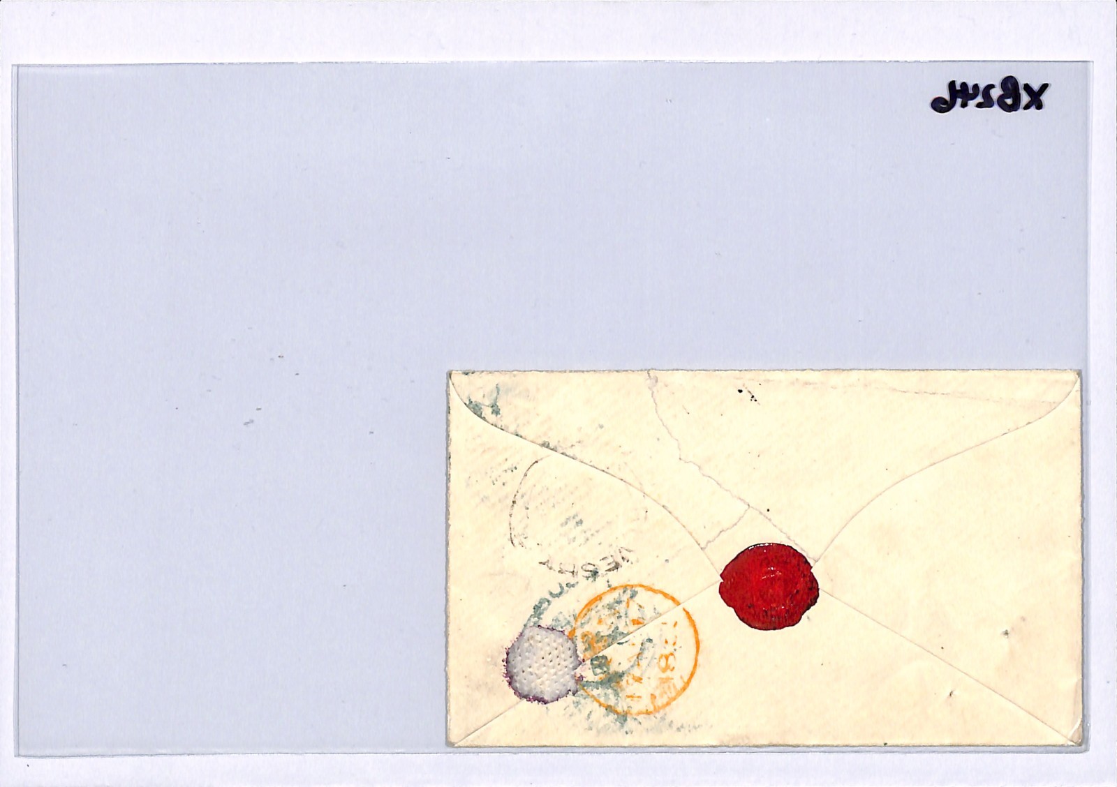 GB PENNY RED SG.21 Cover *BLUE NUMERAL* 1855 Kings X Station C4 Plate 2 XB246 - Image 8