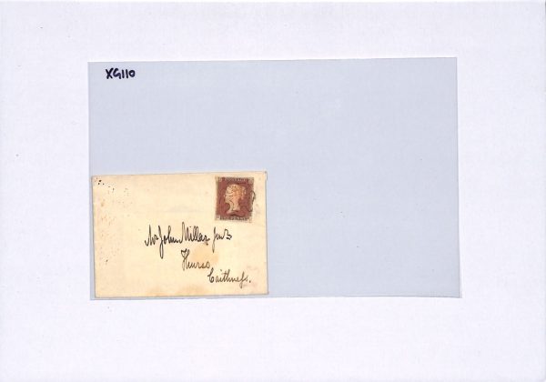 GB PENNY RED Super SHADE Cover 1843 Edinburgh Scots MX Maltese Cross XG110 - Image 4