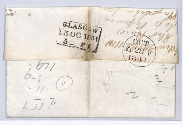 GB PENNY RED ex BLACK *Plate 11* (CF) Cover 1841 Edinburgh MX SG7 Cat £350 XG104 - Image 4