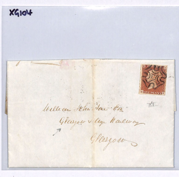 GB PENNY RED ex BLACK *Plate 11* (CF) Cover 1841 Edinburgh MX SG7 Cat £350 XG104 - Image 7