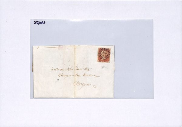 GB PENNY RED ex BLACK *Plate 11* (CF) Cover 1841 Edinburgh MX SG7 Cat £350 XG104 - Image 9