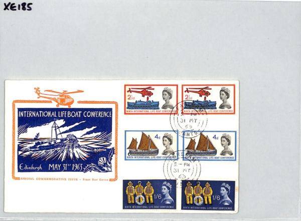 GB QEII 1963 LIFEBOAT FDC Conference Illustrated *PHOS & ORD* Sets Fareham XE185 - Image 8