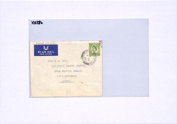 GB QEII 7d Wilding USED HONG KONG Cover FPO.67 Military Police 1962 Malaya XH286 - Image 11