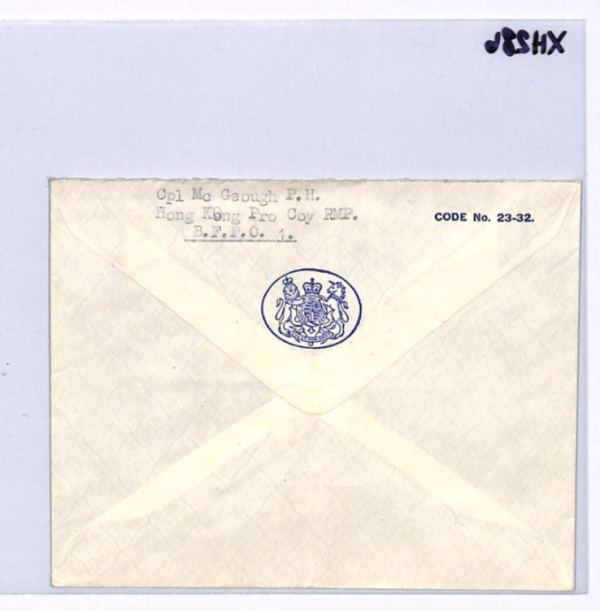 GB QEII 7d Wilding USED HONG KONG Cover FPO.67 Military Police 1962 Malaya XH286 - Image 9