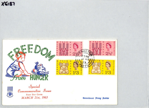 GB QEII ILLUSTRATED 1963 FDC *FFH* Freedom Hunger PHOS & ORD Sets Fareham XE187 - Image 9