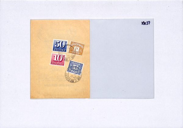 GB QEII POSTAGE DUES Docket *MIXED CURRENCY* 1970 Rugby Warwicks {samwells}XK37 - Image 5
