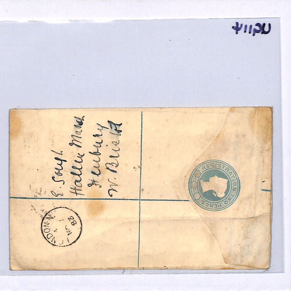 GB QV 1½d Cover Reg PADDINGTON Numeral 1883 Acton Churchfield SG.167 c£160 UG114 - Image 12