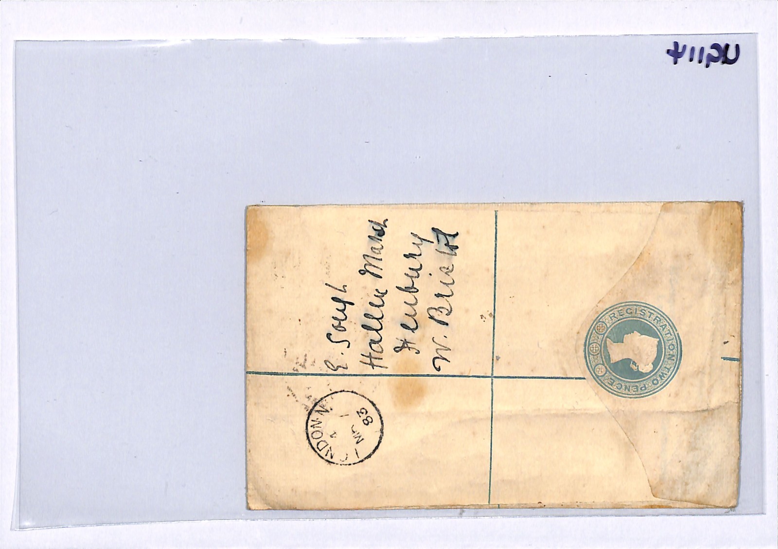 GB QV 1½d Cover Reg PADDINGTON Numeral 1883 Acton Churchfield SG.167 c£160 UG114 - Image 14