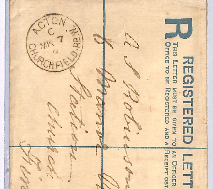GB QV 1½d Cover Reg PADDINGTON Numeral 1883 Acton Churchfield SG.167 c£160 UG114 - Image 6