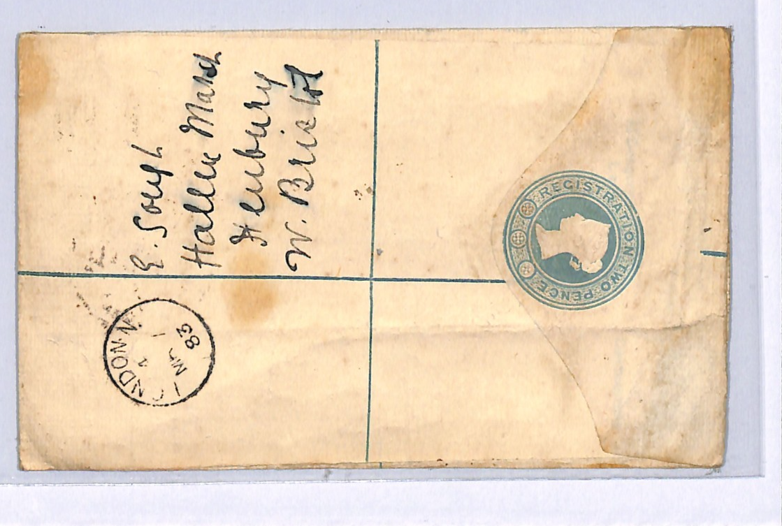 GB QV 1½d Cover Reg PADDINGTON Numeral 1883 Acton Churchfield SG.167 c£160 UG114 - Image 10