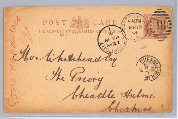 GB QV ADVERT STATIONERY Card *FIRE-FIGHTING* Pump FIRE ESCAPE 1901 Rare XG151 - Image 5