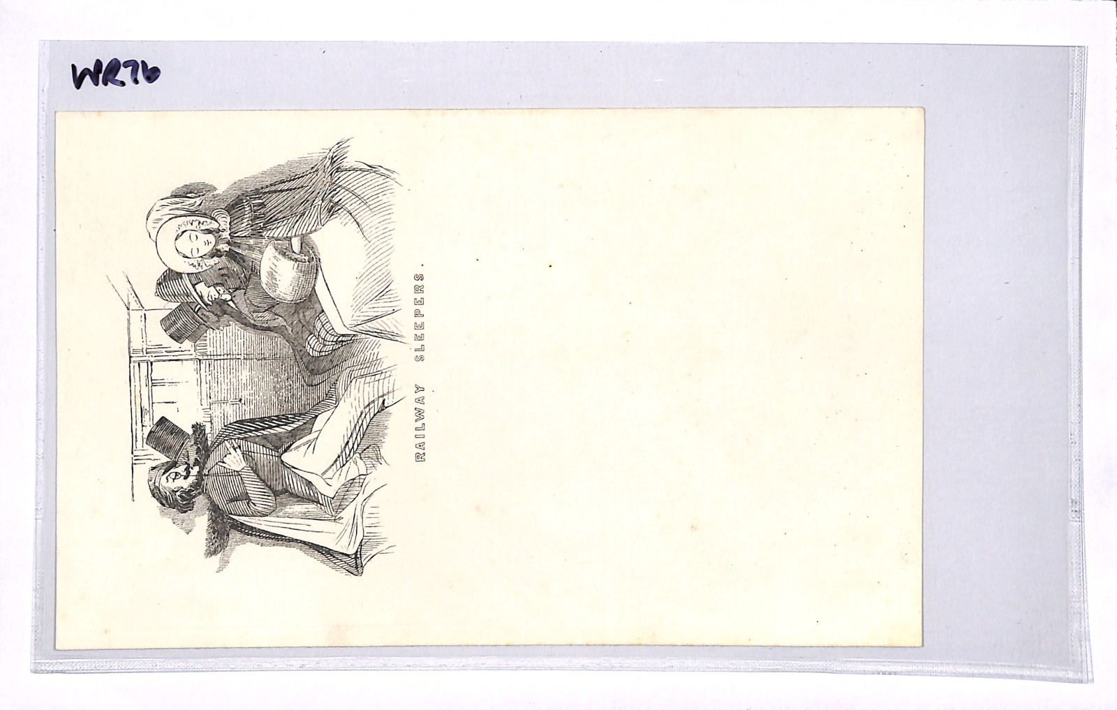 GB QV CARICATURE Letter Paper *RAILWAY SLEEPERS* Carriage BOOM ERA 1840s WR76 - Image 4