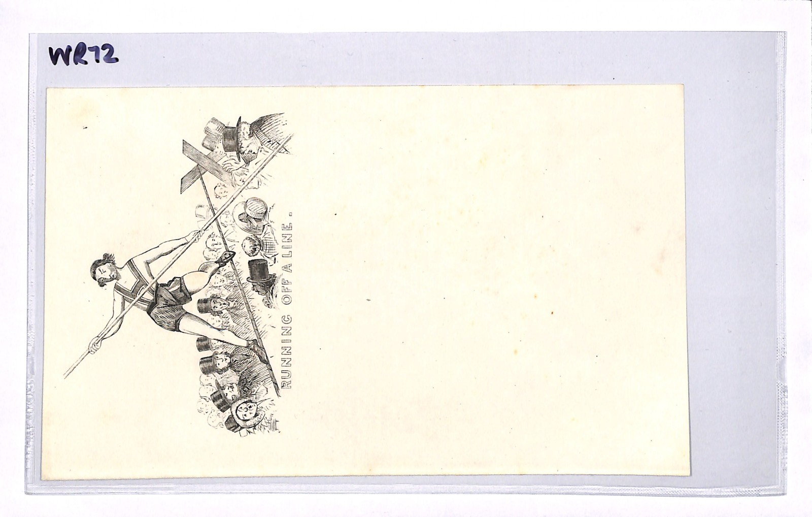 GB QV CARICATURE Letter Paper *RUNNING OFF A LINE* Tightrope BOOM ERA 1840s WR72 - Image 4