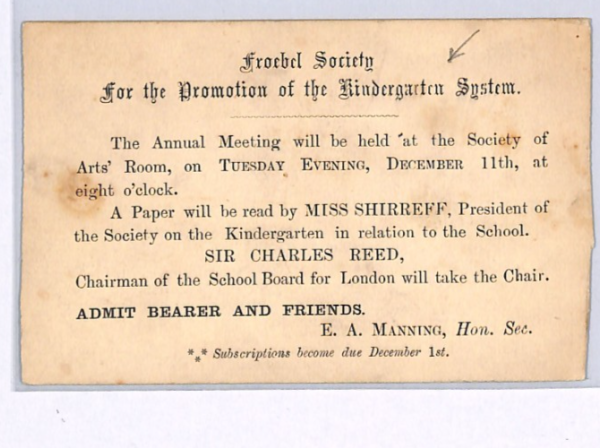 GB QV Card FROEBEL SOCIETY *KINDERGARTEN* Stationery ½d Advert SCHOOLS XG157 - Image 3