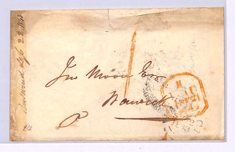 GB QV Cover *FARMERS FIRE & LIFE INSURANCE* Private Datestamp 1843 London XK271 - Image 7