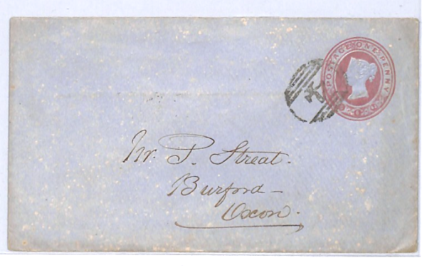 GB QV FARMING ADVERT 1d PINK Cover HAYMAKING MACHINE *Wantage* 1862 Oxon XG141 - Image 11