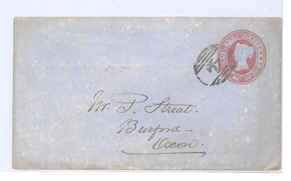 GB QV FARMING ADVERT 1d PINK Cover HAYMAKING MACHINE *Wantage* 1862 Oxon XG141 - Image 8