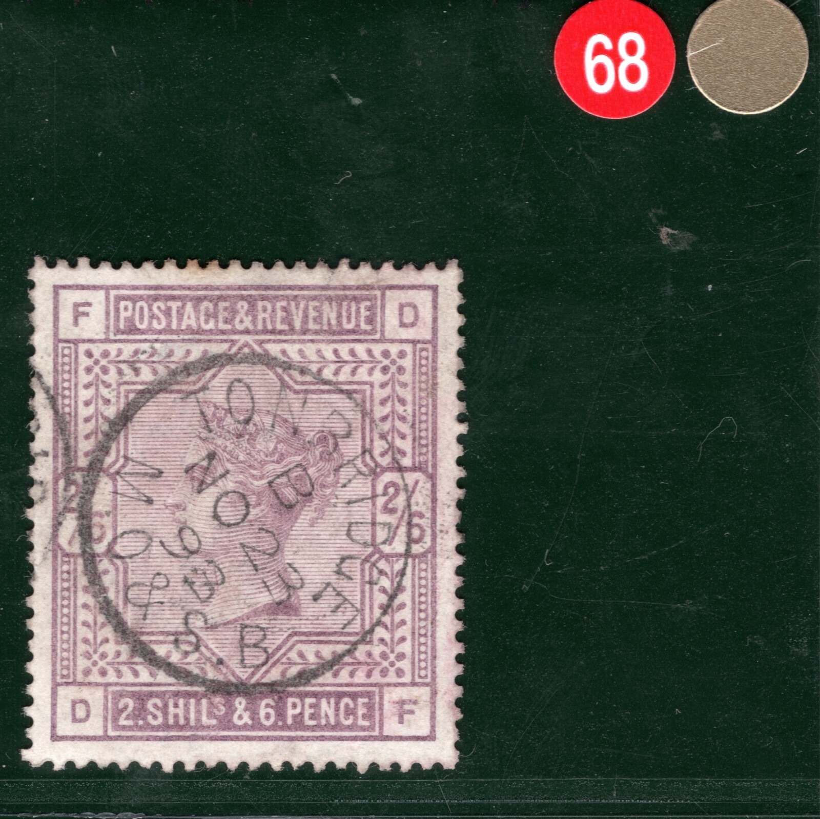 GB QV High Value SG.178 2s/6d Lilac Kent *TONBRIDGE* CDS 1893 REDG68 - Image 4