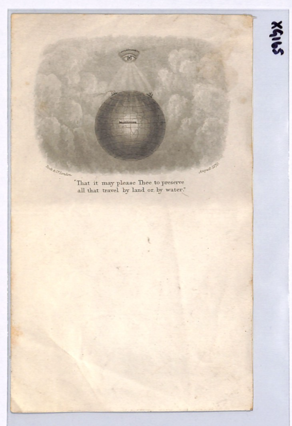 GB QV ILLUSTRATED LETTER-SHEET *SAFE TRAVEL* 1870 Unused SHIPS GLOBE XG165 - Image 7