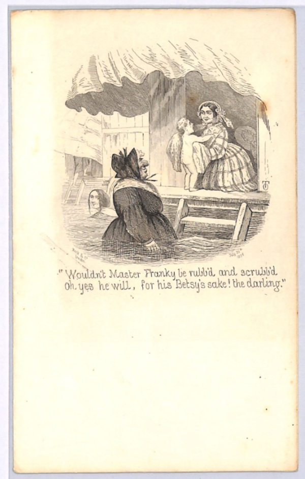 GB QV ILLUSTRATED LETTER-SHEET Sea *BATHING* CARICATURE Child Unused Cover XG170 - Image 3