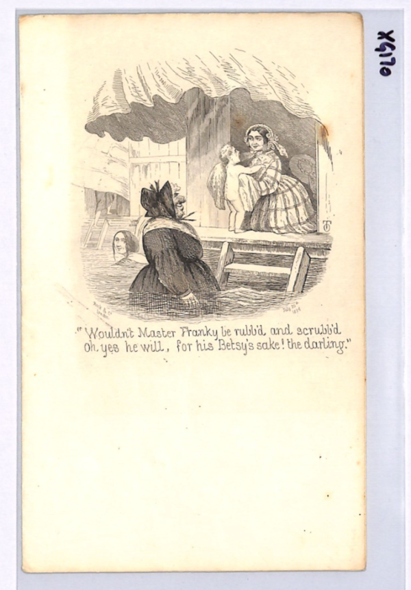 GB QV ILLUSTRATED LETTER-SHEET Sea *BATHING* CARICATURE Child Unused Cover XG170 - Image 6