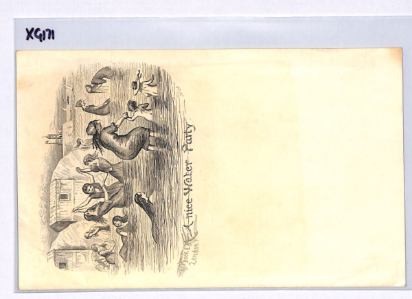 GB QV ILLUSTRATED LETTER-SHEET Sea *WATER PARTY* BATHING CARICATURE Cover XG171 - Image 7