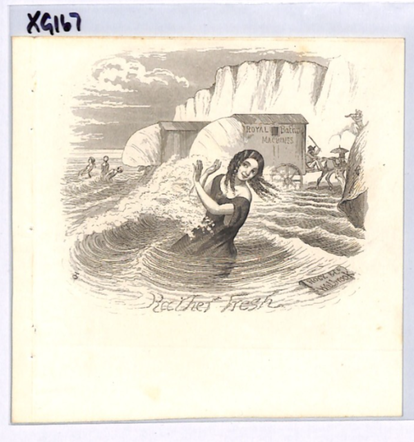 GB QV ILLUSTRATED LETTERSHEET Unused *ROYAL BATHING MACHINE* Cover BOOKLET XG167 - Image 3