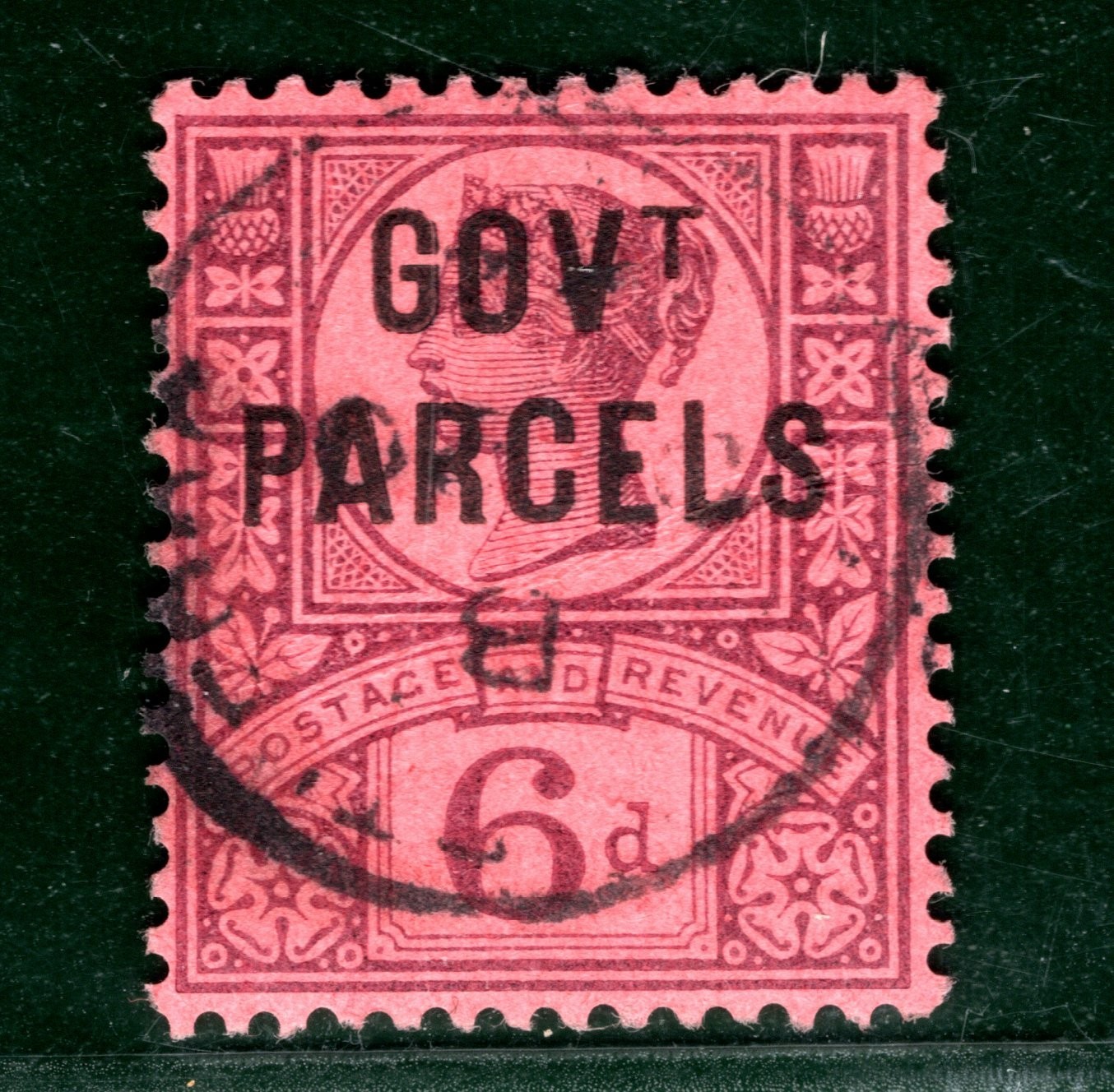 GB QV OFFICIAL SG.O66a 6d *GOVT PARCELS* Variety NO DOT Used CDS c£120++ HPR125 - Image 5