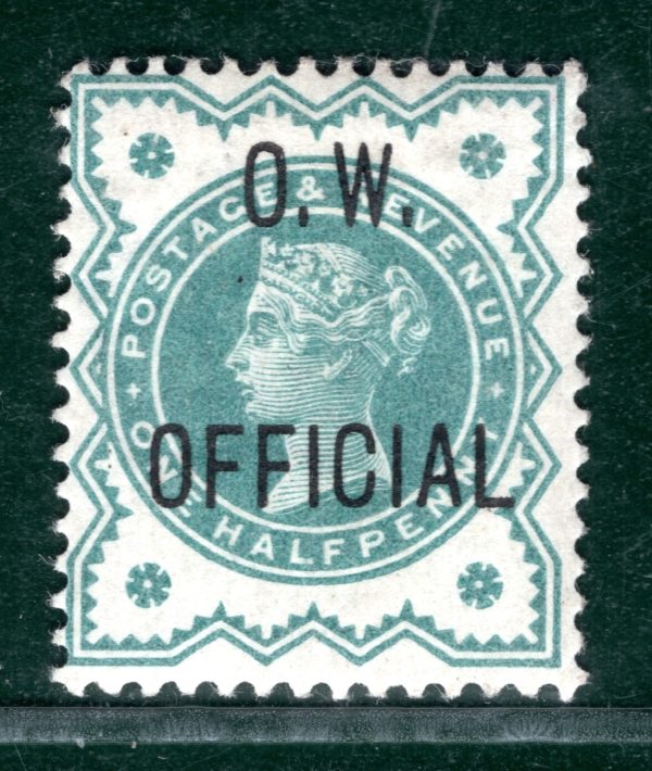 GB QV Official SG.O32 ½d Blue-Green *O.W OFFICIAL* Jubilee Mint Cat £300 PRED48 - Image 5