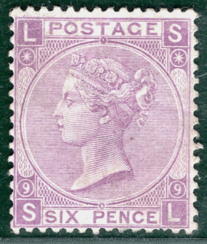 GB QV SG.109 6d Mauve Plate 9 (1870) (SL) Mint LMM Cat £700 {samwells ...