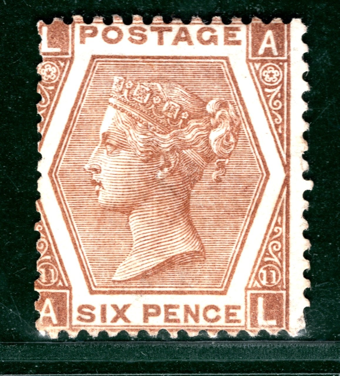 GB QV Stamp SG.122 6d Deep Chestnut Plate 11 (AL) (1872) Mint MM Cat £750 HPR91 - Image 4
