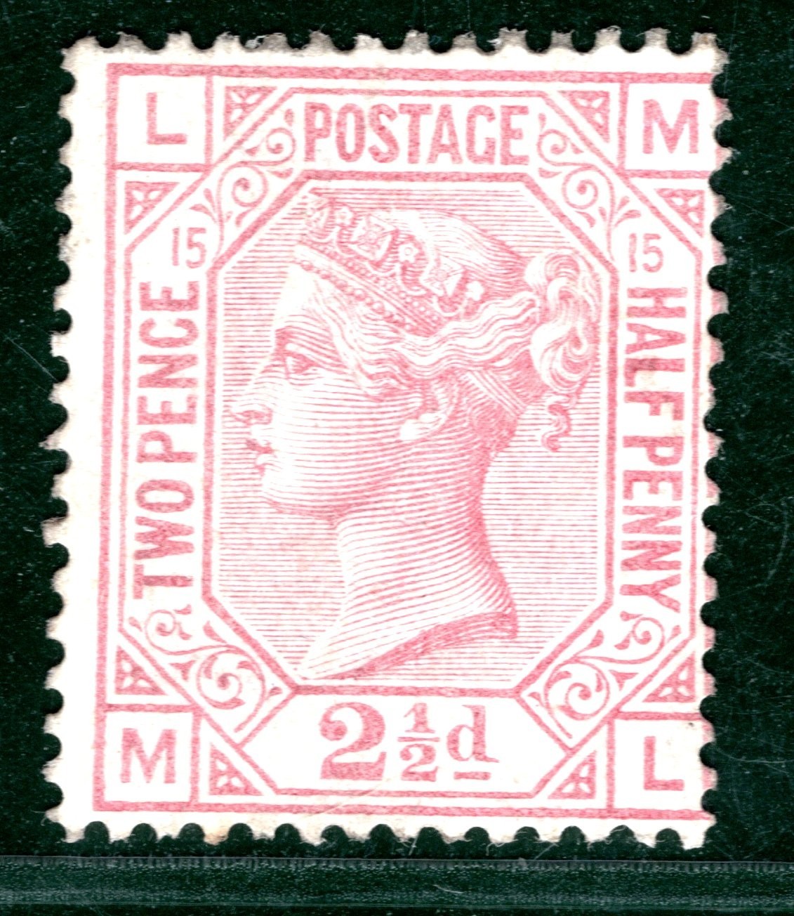 GB QV Stamp SG.141 2½d Rosy Mauve Plate 15 (ML) Mint VLMM Cat £400 HPR139 - Image 4