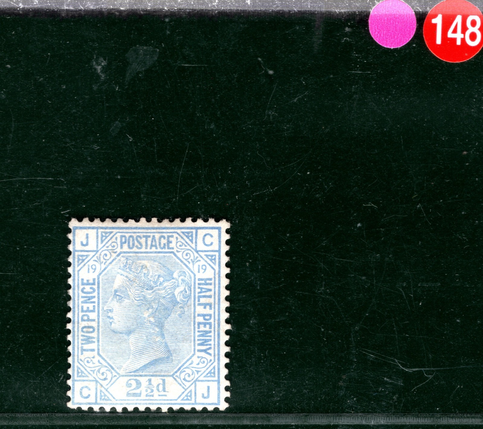 GB QV Stamp SG.142 2½d Blue Plate 19 (CJ) Mint MM Cat £425 {samwells}HPR148 - Image 3