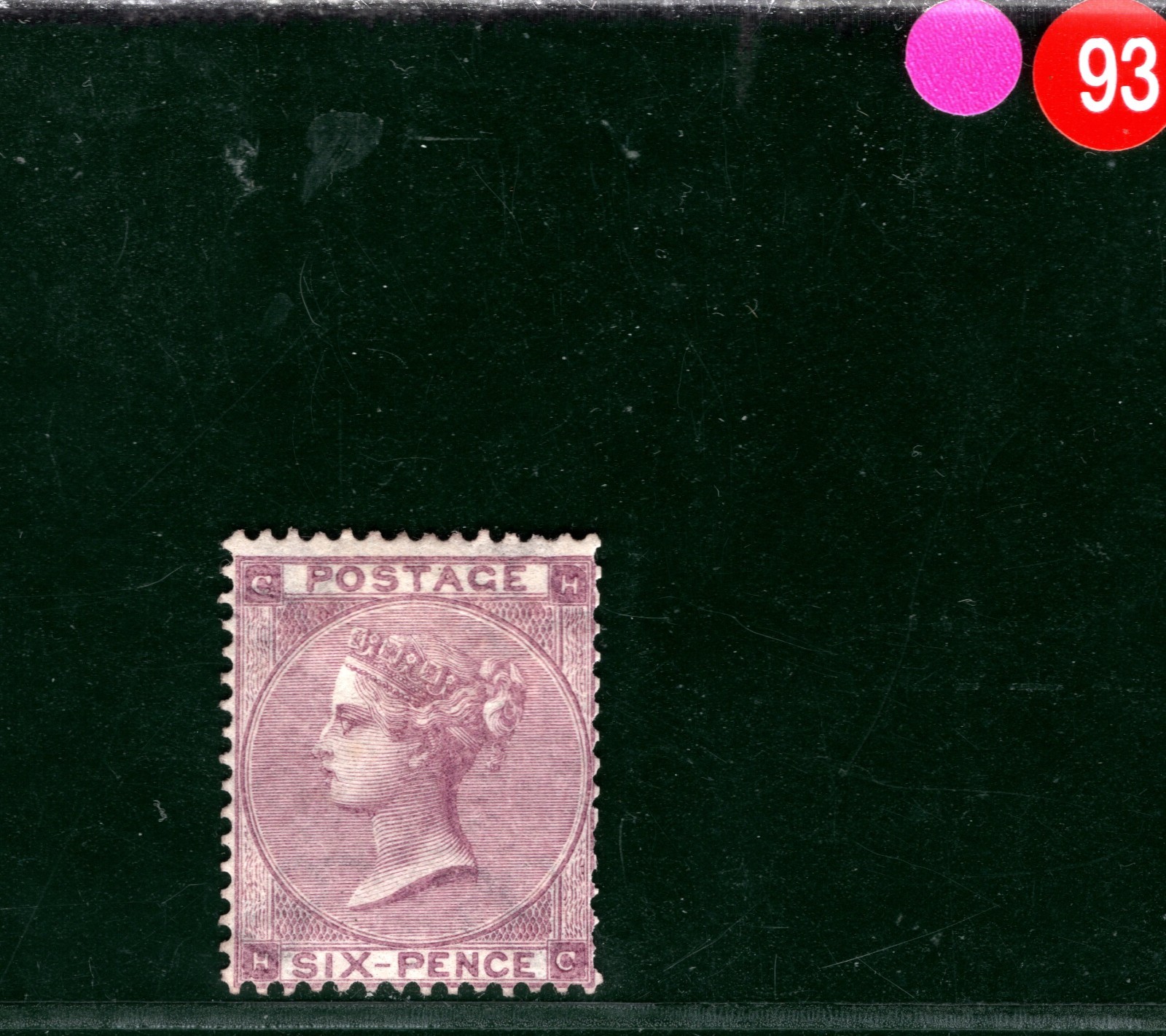 GB QV Stamp SG.85 6d Lilac (Hair lines, Plate 4) (HC) Mint MM Cat £1,500- HPR93 - Image 3
